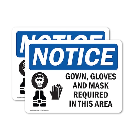 Signmission 5 in Height, 7 in Width, Vinyl Decal, Rectangle OS-2PACK-NS-D-57-L-15746
